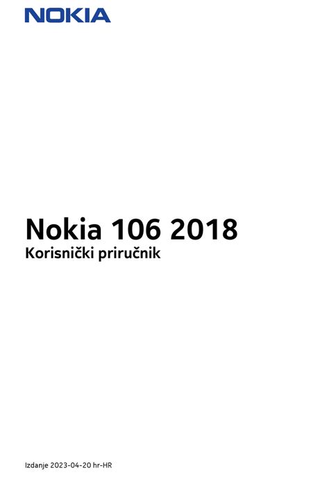 NOKIA 106 2018 MANUAL Pdf Download | ManualsLib