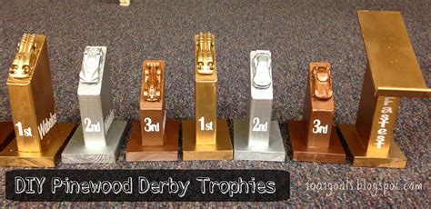 DIY Pinewood Derby Trophies and Awards | Pinewood derby, Trophies, Girl scout crafts