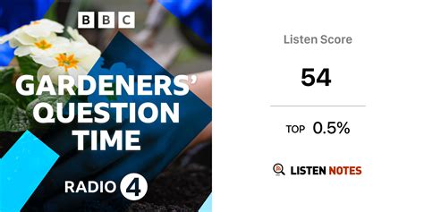 Gardeners' Question Time (podcast) - BBC Radio 4 | Listen Notes