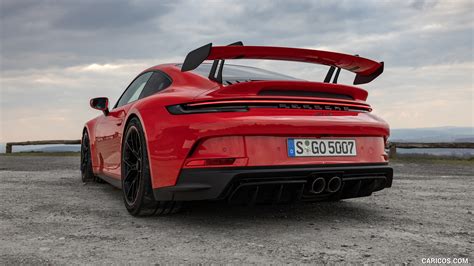 Porsche 911 GT3 | 2022MY (Color: Guards Red) | Rear Three-Quarter