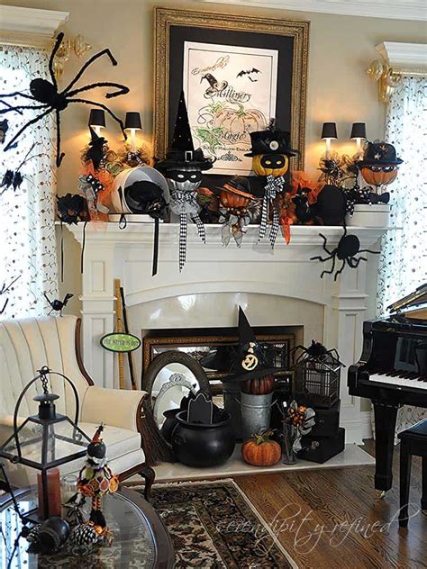 40 Spooktacular Halloween mantel decorating ideas