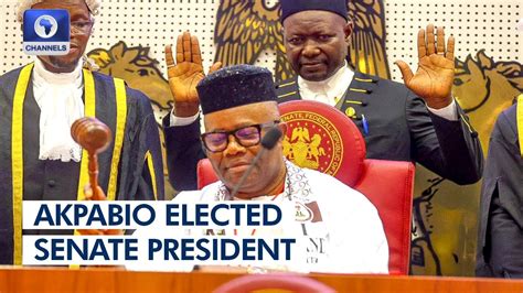 10th NASS: Akpabio Defeats Yari, Elected Senate President - YouTube