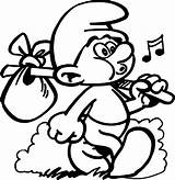 Smurfs Color Pictures Traveling Coloring Page  Wecoloringpagecom sketch template