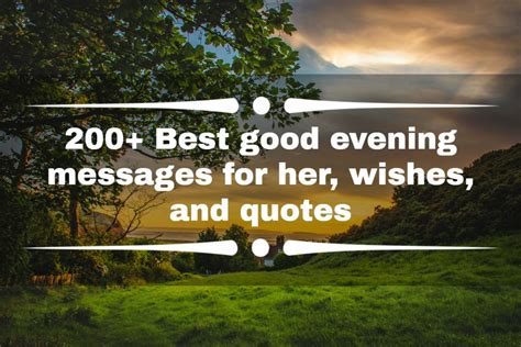 200+ Best good evening messages for her, wishes, and quotes - YEN.COM.GH