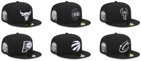 New Era NBA Black and White Evergreen 59FIFTY Fitted Hats