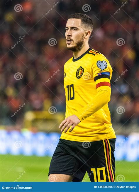 Belgium National Football Team Captain Eden Hazard Editorial Photo ...