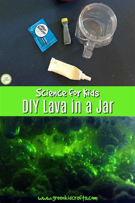DIY Lava in a Jar Science Experiment - Green Kid Crafts