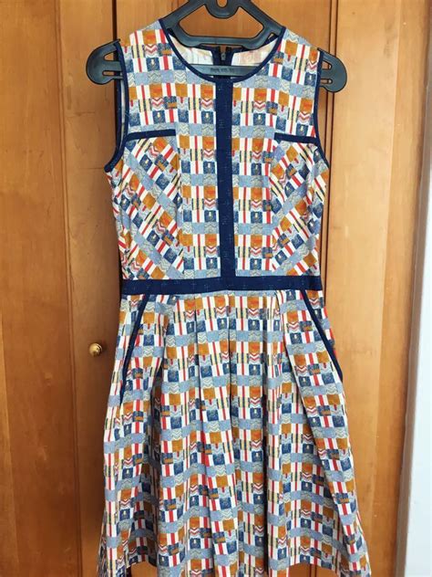 Vintage Checkered Pattern Dress, Women's Fashion, Dresses & Sets, Dresses on Carousell