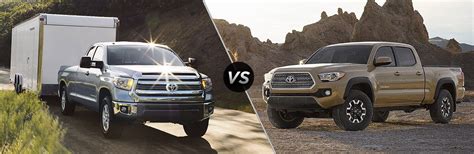 2017 Toyota Tundra vs 2017 Toyota Tacoma