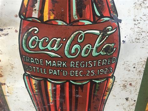 Vintage Original Sign Coca Cola Sign Metal Coke Sign Antique | Etsy