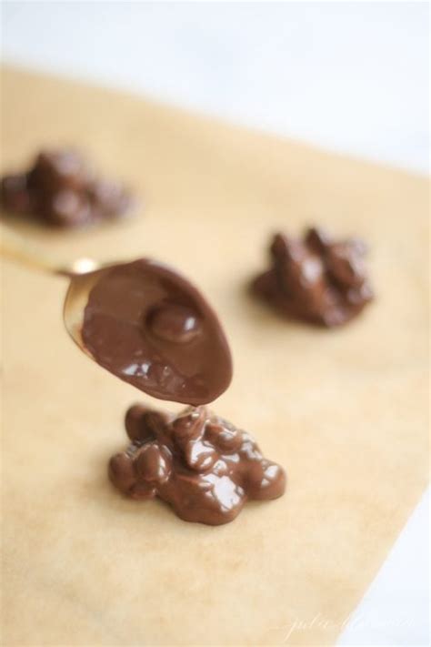 Easy 2 Ingredient Peanut Clusters in Microwave Stove Top or Slow Cooker