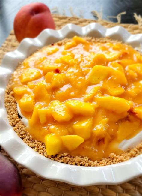 Fresh Peach and Cream Cheese Pie - Jamie Cooks It Up