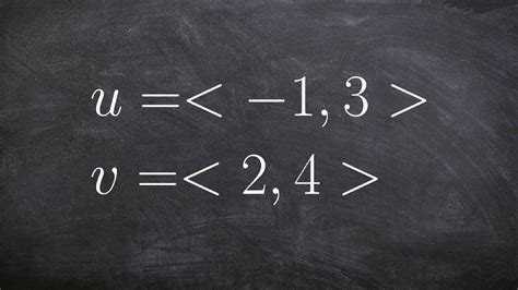 Adding And Subtracting Vectors Algebraically