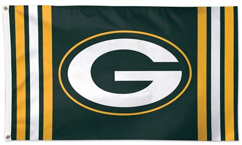 Green Bay Packers Vertical Stripes Deluxe 3×5 Flag - I AmEricas Flags