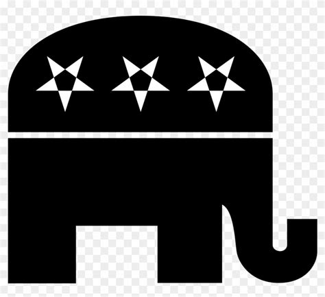 Republican Logo Png - Republicans Black And White, Transparent Png ...