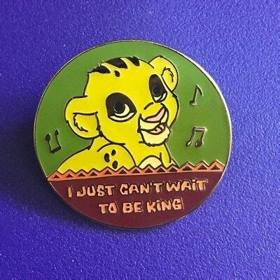 DISNEY "I JUST CAN'T WAIT TO BE KING" (SIMBA) MAGICAL MUSICAL MOMENTS SERIES PIN | eBay