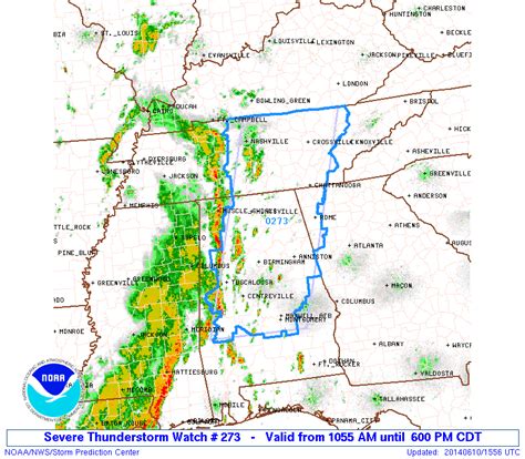 Severe Thunderstorm Watch Issued : The Alabama Weather Blog