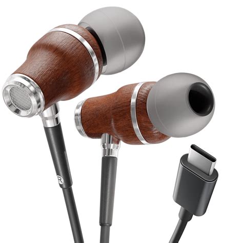 Symphonized USB C Headphones with Microphone - USB C Earbuds Wired, Ea