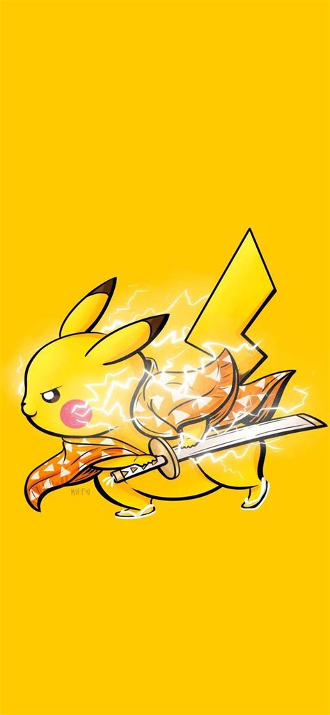 #Pokemon #Pikachu #zenitsu #kimetsunoyaiba | Pikachu art, Cute pokemon ...