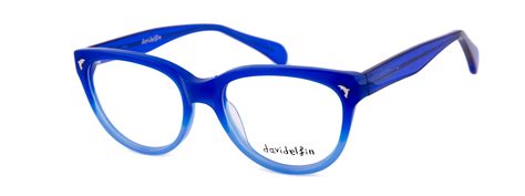 Gafas diseñadas por Davidelfin para Opticalia. Modelo cat eye color azul. | Square glass ...