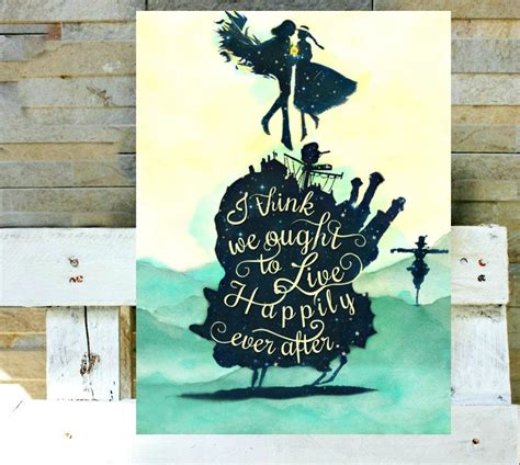 Howl's Moving Castle Quotes Howl's Moving Castle Wall - Etsy Australia