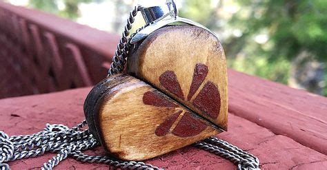 This DIY Wooden Locket Holds A Surprising And Beautiful Secret | Wooden diy, Locket, Lockets diy