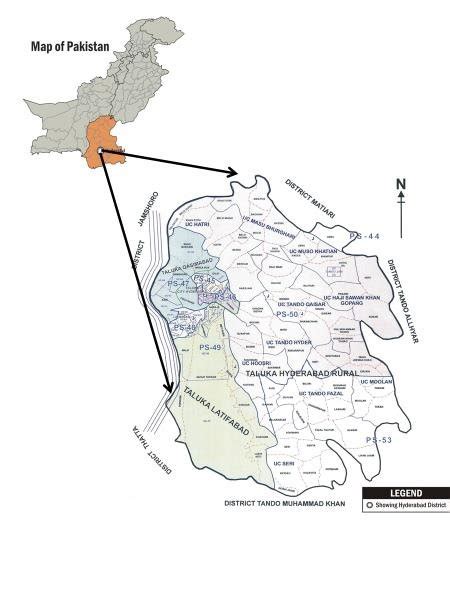 Location map of study area Hyderabad, Pakistan is 2 nd largest urban ...