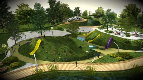 Design project of reconstruction of the park :: Behance