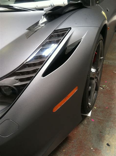 Ferrari Matte Grey Wrap-16 – Custom Vehicle Wraps