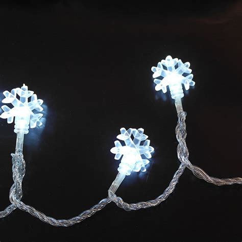 LED Snowflake Christmas Lights