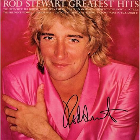 Rod Stewart signed Greatest Hits album