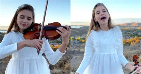 Karolina Protsenko Sings And Plays Violin Cover Of 'Amazing Grace (My Chains Are Gone)'