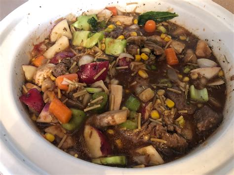 First Stew | My first go at crock pot beef stew, Much improv… | Flickr
