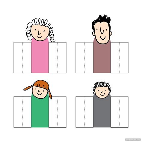 Family Finger Puppets Printable - Gridgit.com