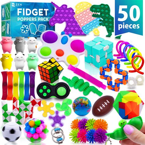 Walmart 50-Piece Fidget Toy Pack for Parties, Kids & Adults, Sensory Toys for Autism, Classroom ...