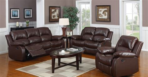 The Best Reclining Sofas Ratings Reviews: Brown Leather Reclining Sofa Set