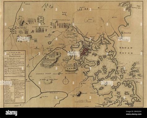 A mostly accurate hand-colored map depicting the 1775 Battles of Lexington and Concord and the ...