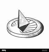 Old sundial sun Dial Black And White Stock Photos & Images  Alamy sketch template