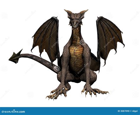 Dragon Sitting stock illustration. Illustration of dragons - 3087090