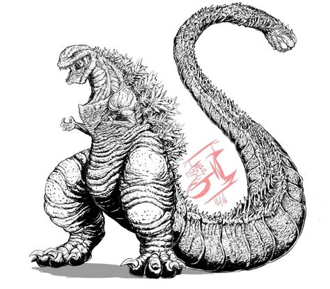 Shin'Godzilla ( study) by Gabe-TKE on DeviantArt | Godzilla, Sketches ...