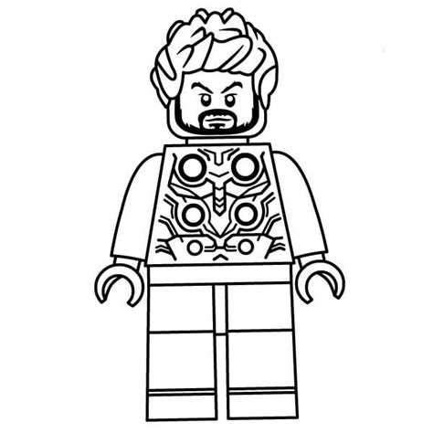 Thor Ragnarok'ta Lego Thor Boyama Sayfası – Boyama Online