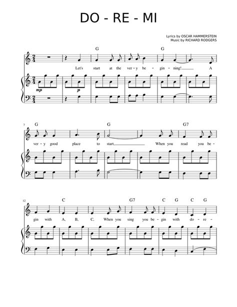 DO - RE - MI Sheet music for Clarinet (In B Flat) | Musescore.com