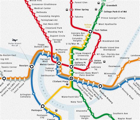 Washington Metro Route Map