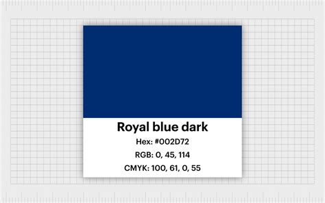 Royal Blue Color Swatch