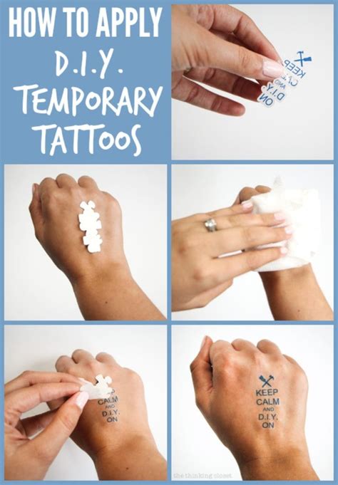 Tips on how to apply on temporary tattoos - Make sure your skin clean and dry, free of any ...