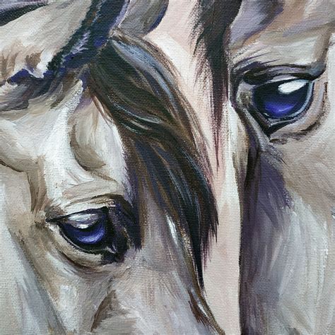 Horse Original Acrylic Painting, Wildlife painting, Abstract Horse Painting, Animal Wall Art in ...