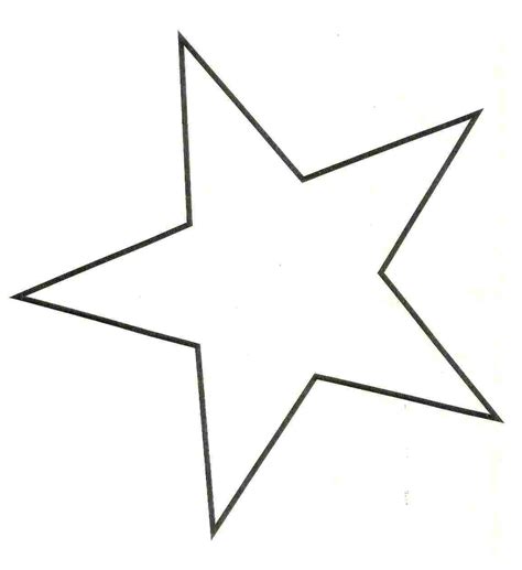 Printable Large Star Template – Star Cut Out Template | DocTemplates