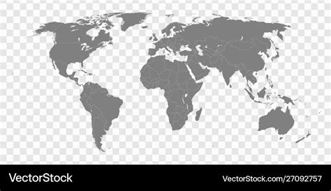 High quality world map Royalty Free Vector Image