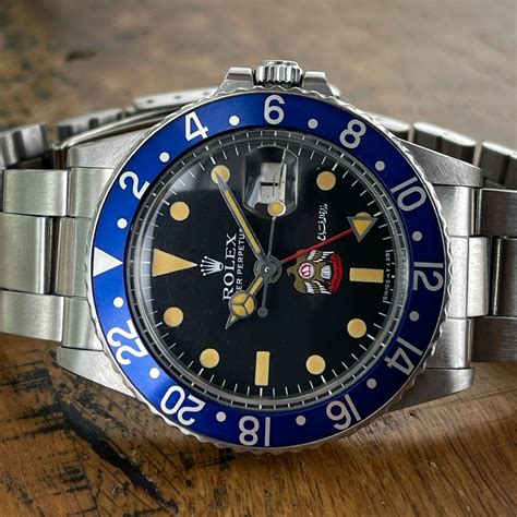 Rolex GMT Master 1675 UAE Eagle Dial Blueberry Insert - Rolex Passion Market