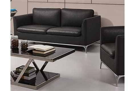 Black Leather Office Sofa | Furniture Provider | Yuanrich